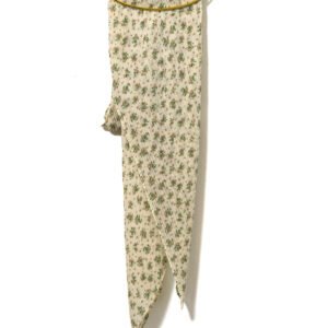 FLORAL PLEATED SCARF 90CM X 90CM (2 MUH)