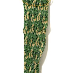 FLORAL PLEATED SCARF 90CM X 90CM (2 MUH)