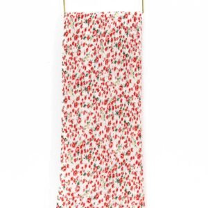 pleated floral shawl