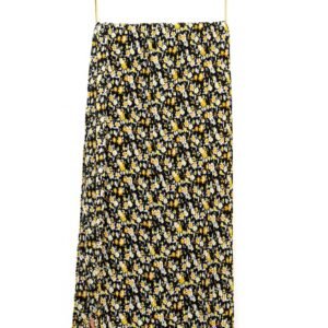 pleated floral shawl