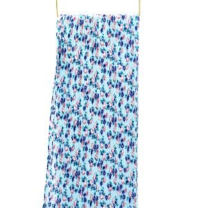pleated floral shawl